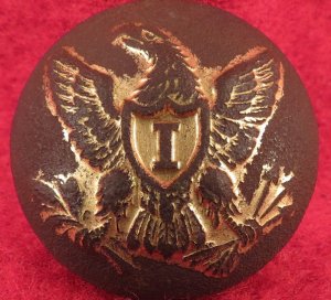 Federal Infantry Overcoat Size Button